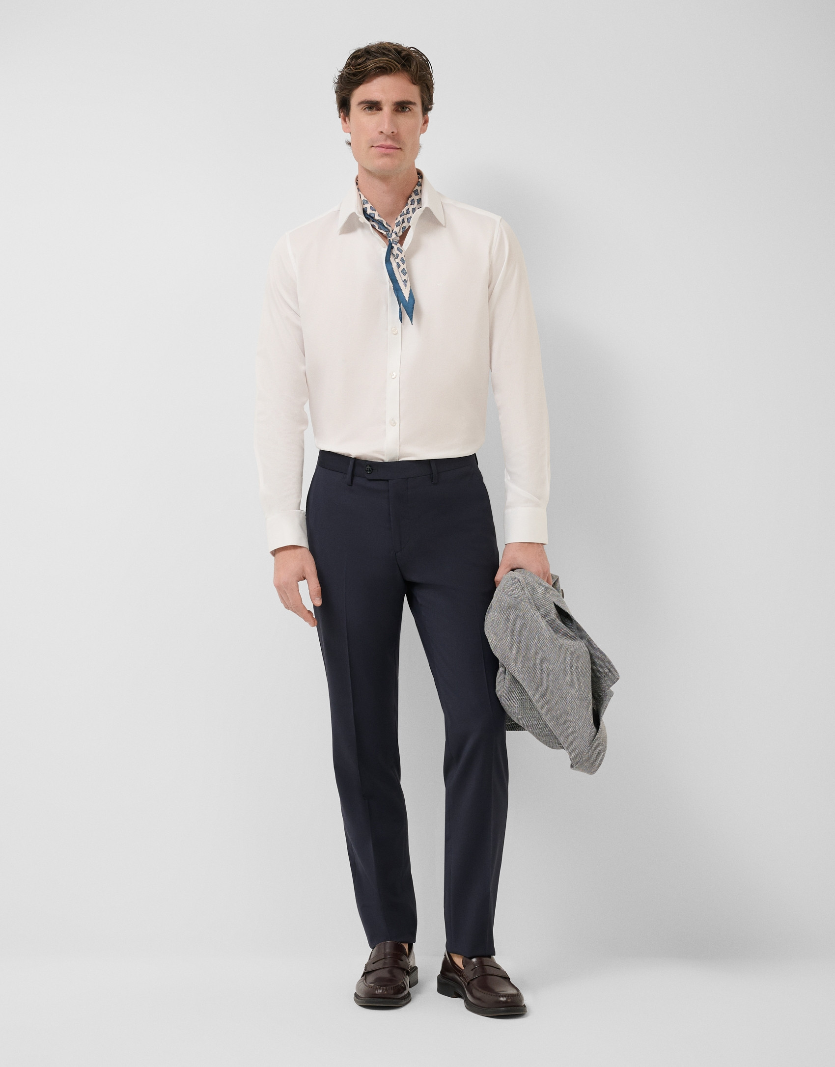 Navy dress trousers - Man - SS2026 | Roberto Verino