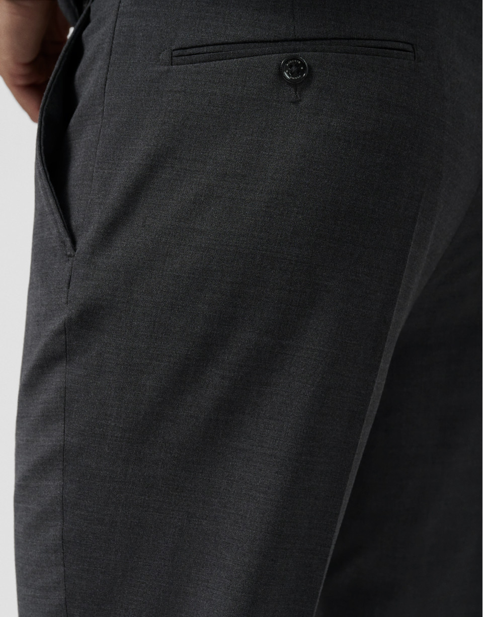 Dark gray dress pants - Man - AW2025 | Roberto Verino