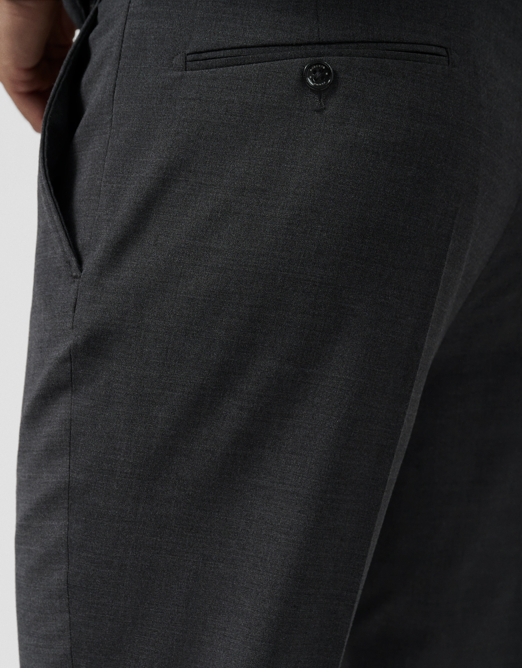 Dark gray dress pants - Man - AW2025 | Roberto Verino
