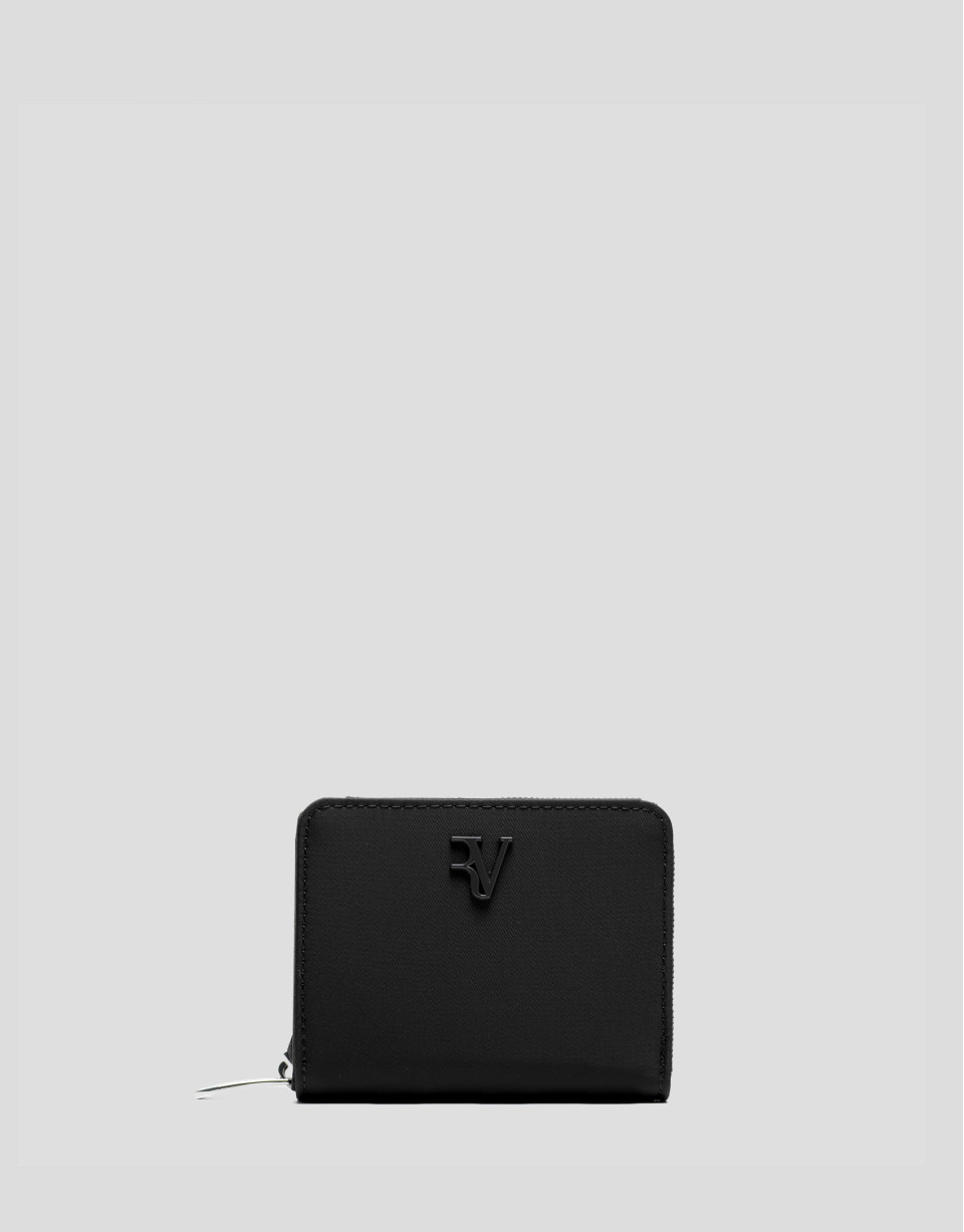 Black nylon coin purse - Woman - SS2026 | Roberto Verino