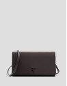 Cartera bandolera Violeta nailon marrón | Roberto Verino