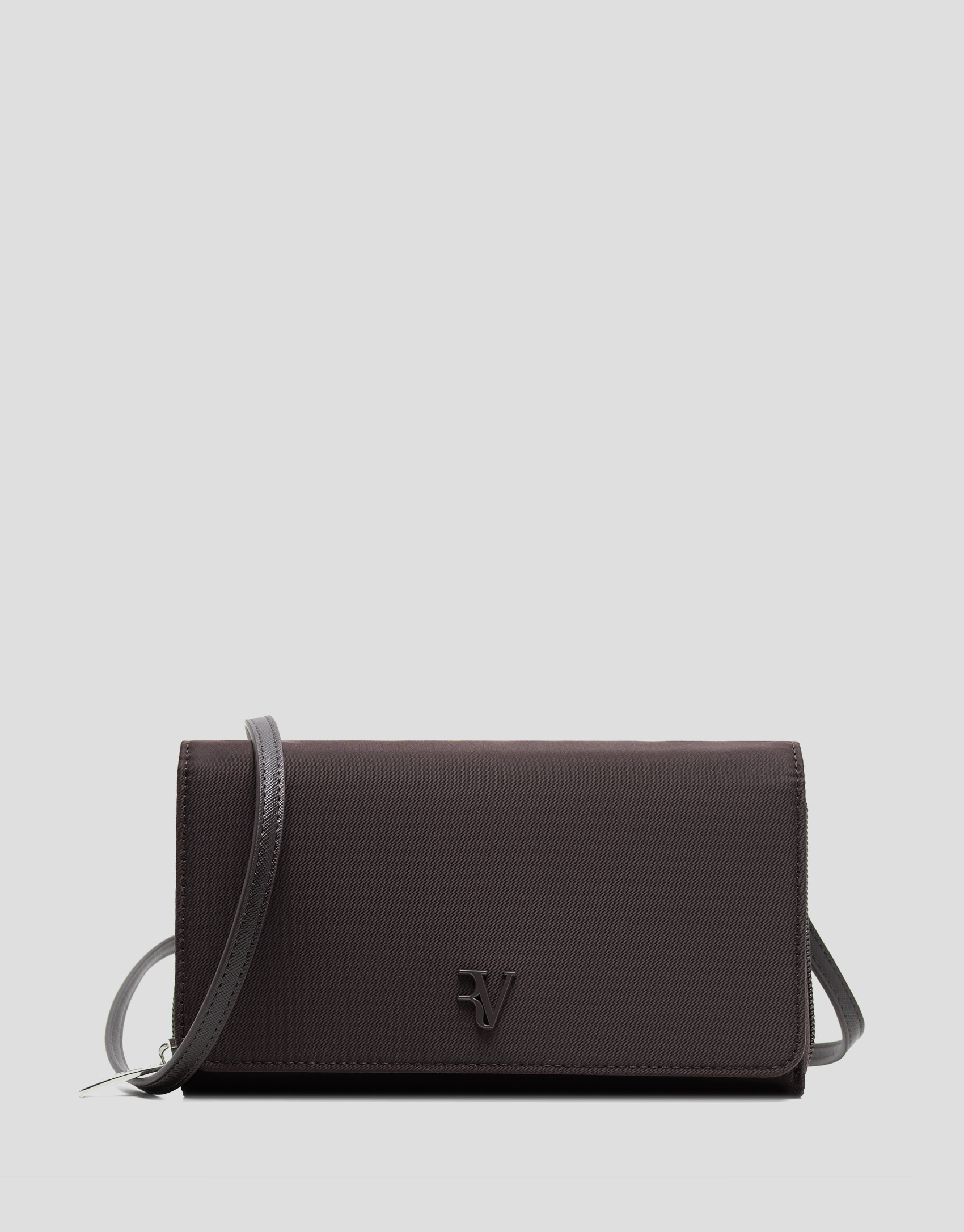 Brown nylon shoulder bag - Gifts - AW2025 | Roberto Verino