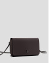 Cartera bandolera Violeta nailon marrón | Roberto Verino