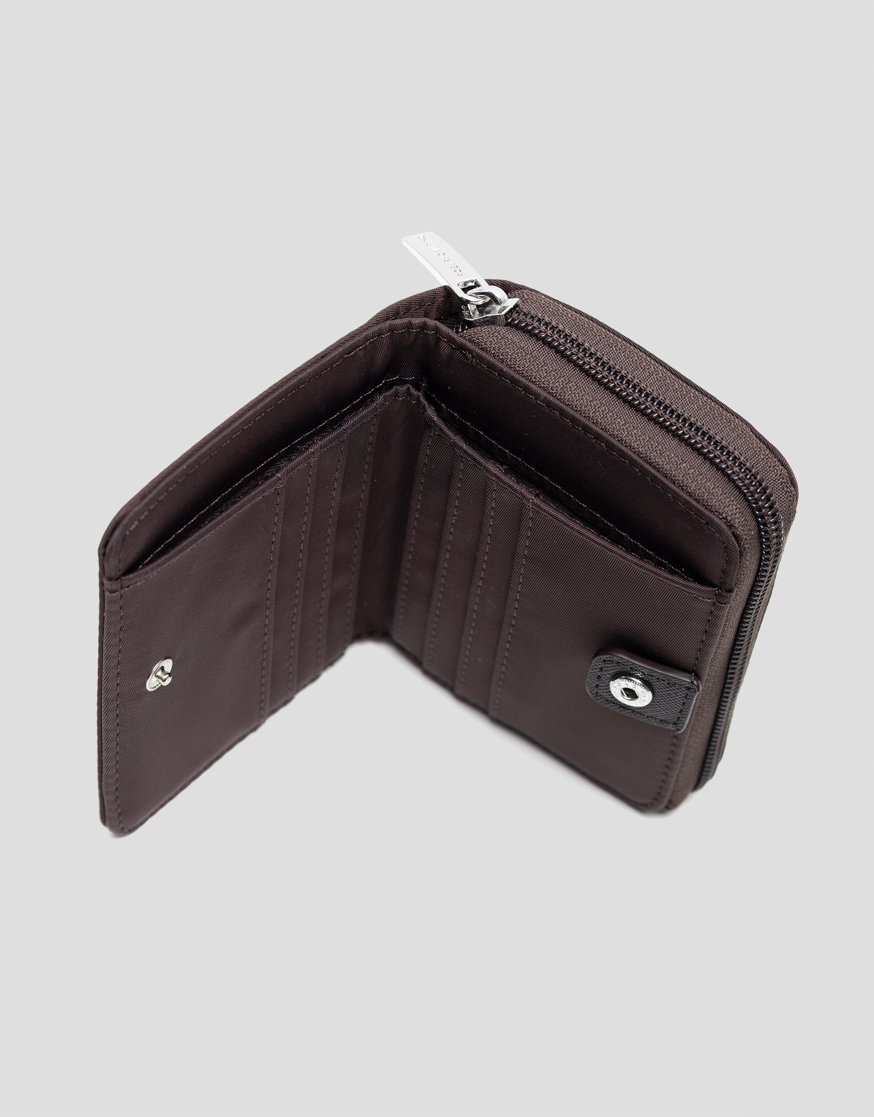 Brown nylon purple coin purse - Gifts - AW2025 | Roberto Verino