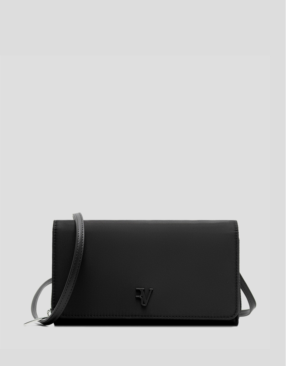 Violeta black nylon shoulder bag - Gifts | Roberto Verino