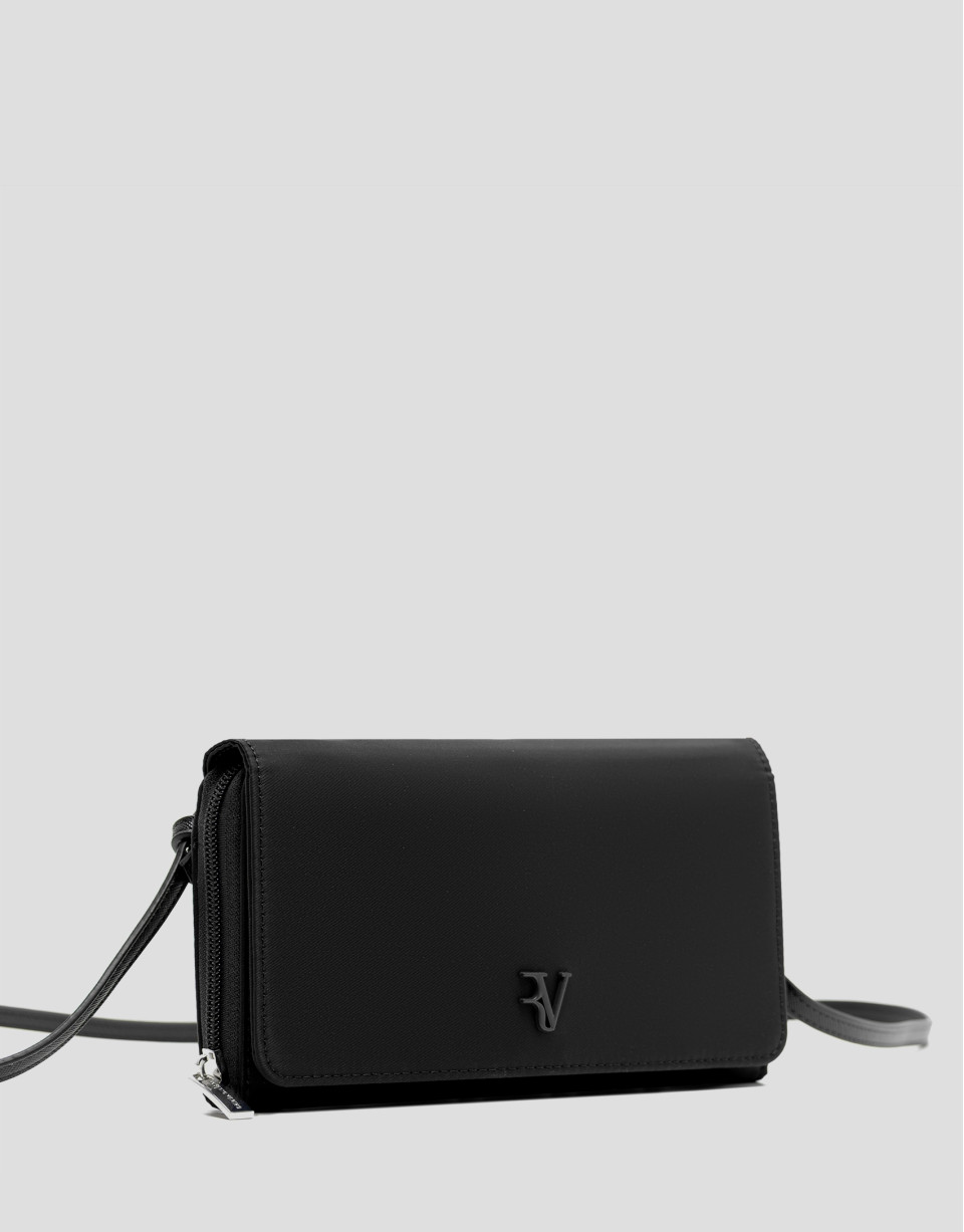 Violeta black nylon shoulder bag - Gifts | Roberto Verino