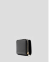 Margot black crackled leather zip wallet | Roberto Verino