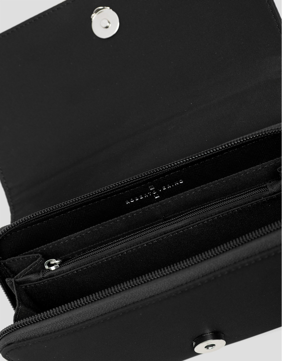 Violeta black nylon shoulder bag - Gifts | Roberto Verino
