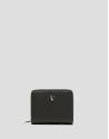 Bruna green grained leather zip wallet - Gifts | Roberto Verino