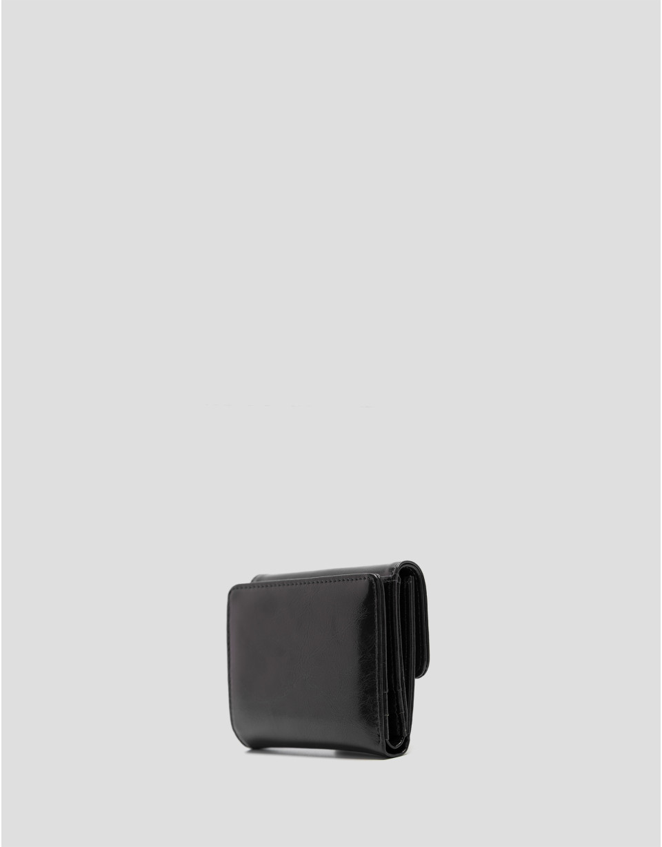 Cartera Margot Mini piel craquelada negra | Roberto Verino