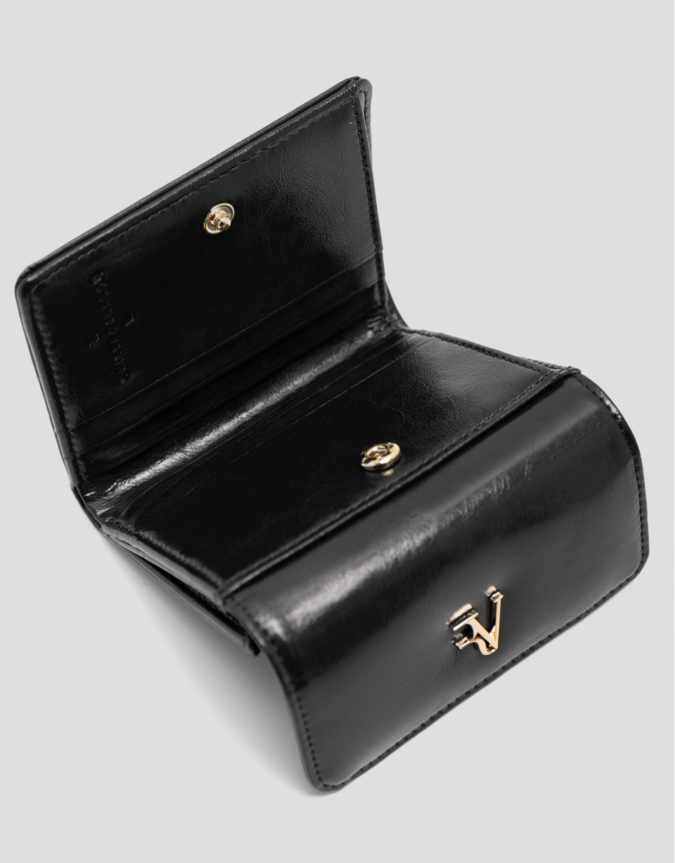 Cartera Margot Mini piel craquelada negra | Roberto Verino