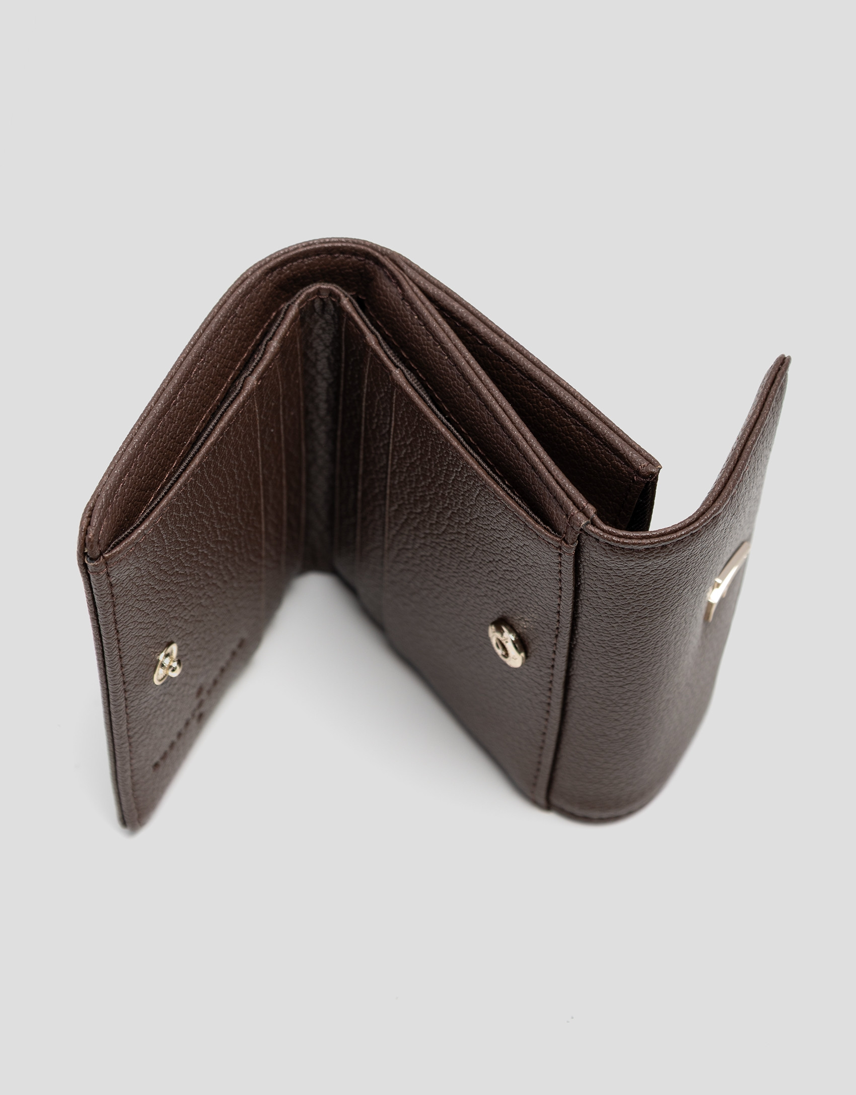 Bruna Mini brown grained leather wallet - Gifts | Roberto Verino