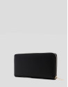 Bruna Maxi wallet in black grained leather | Roberto Verino