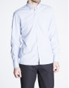 Camisa azul sport Jacquard rayas