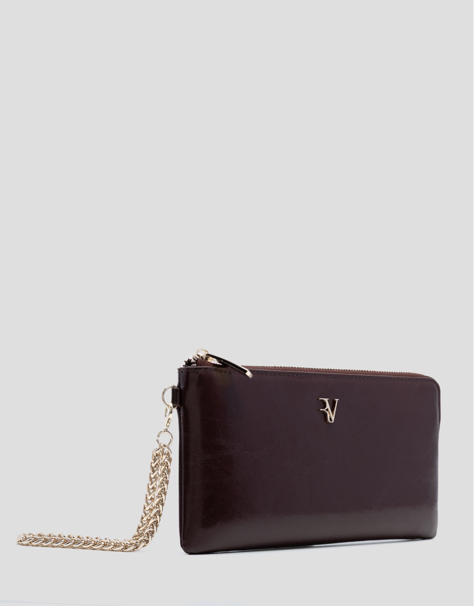 Cartera con cadena Margot en piel craquelada ... | Roberto Verino