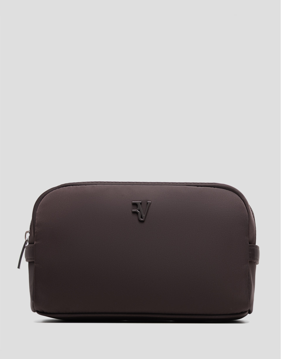 Violeta brown nylon toiletries bag - Woman | Roberto Verino