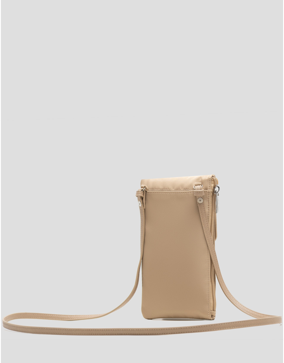 Violeta mobile phone bag in beige nylon - Gifts | Roberto Verino