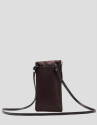 Violeta mobile phone bag in brown nylon - Gifts | Roberto Verino