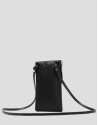 Violeta mobile phone bag in black nylon - Woman | Roberto Verino
