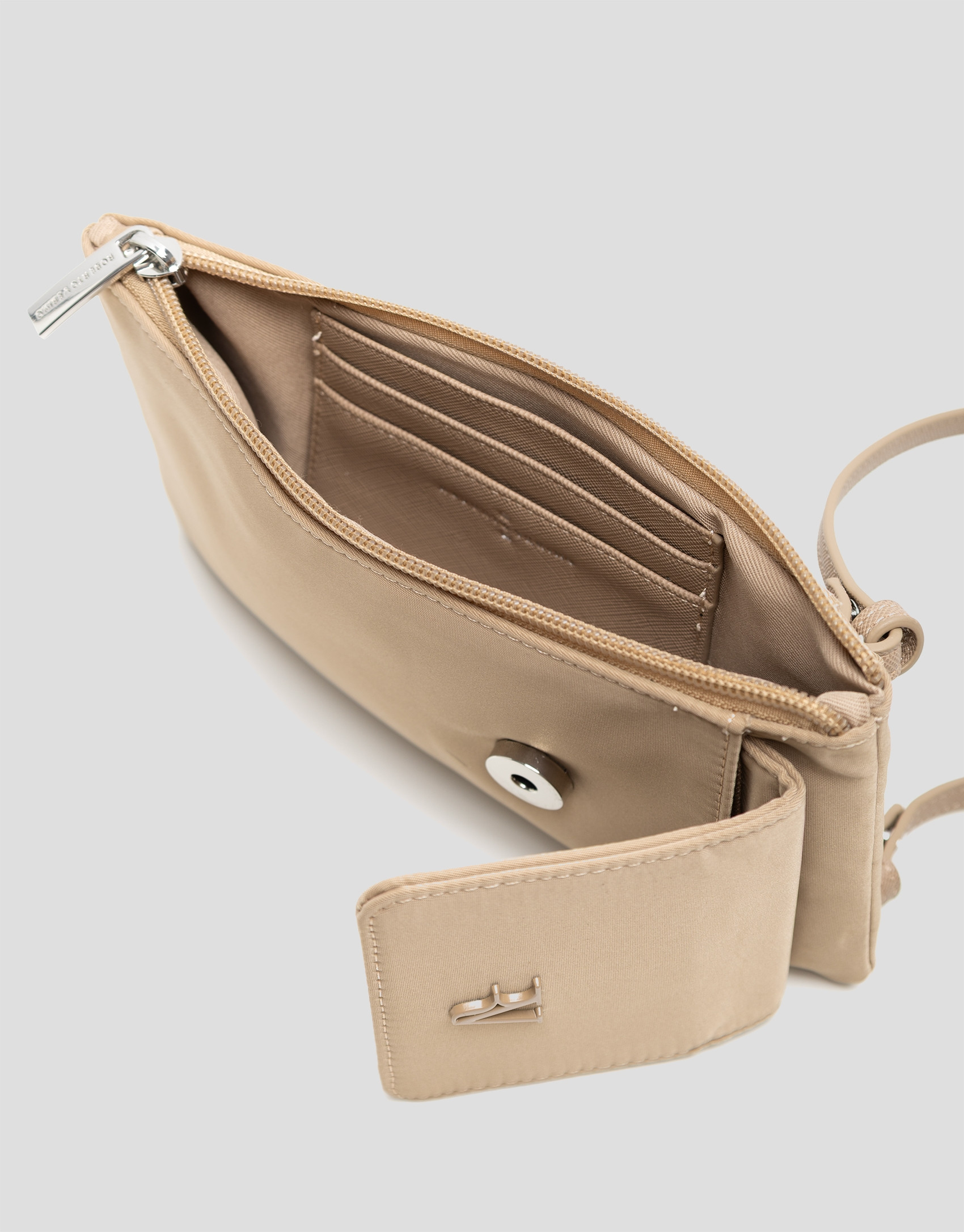 Bolso portamóvil Violeta nailon beige - Regalos | Roberto Verino