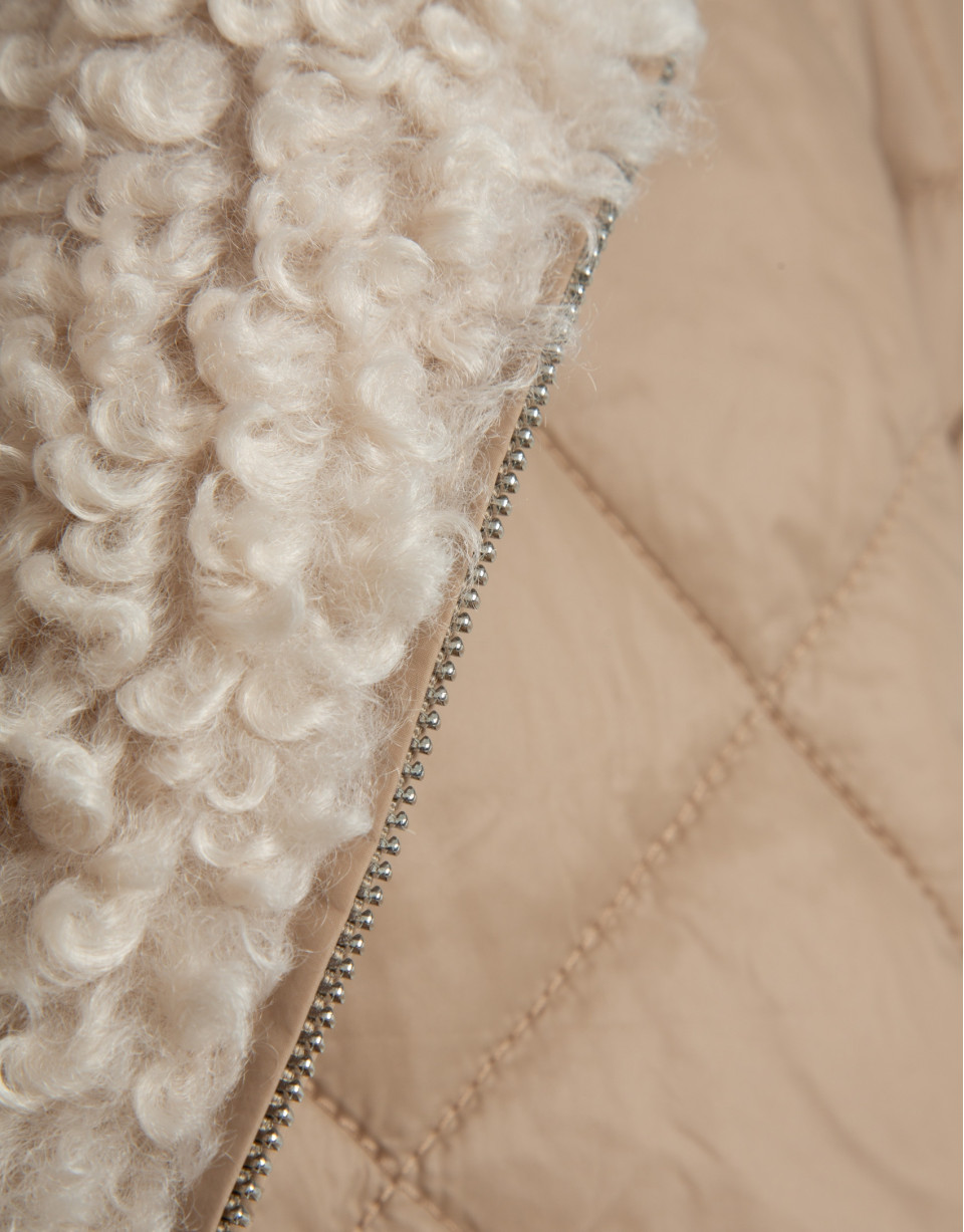 Chaquetón acolchado reversible cámel - Mujer | Roberto Verino