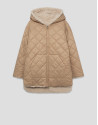 Chaquetón acolchado reversible cámel - Mujer | Roberto Verino