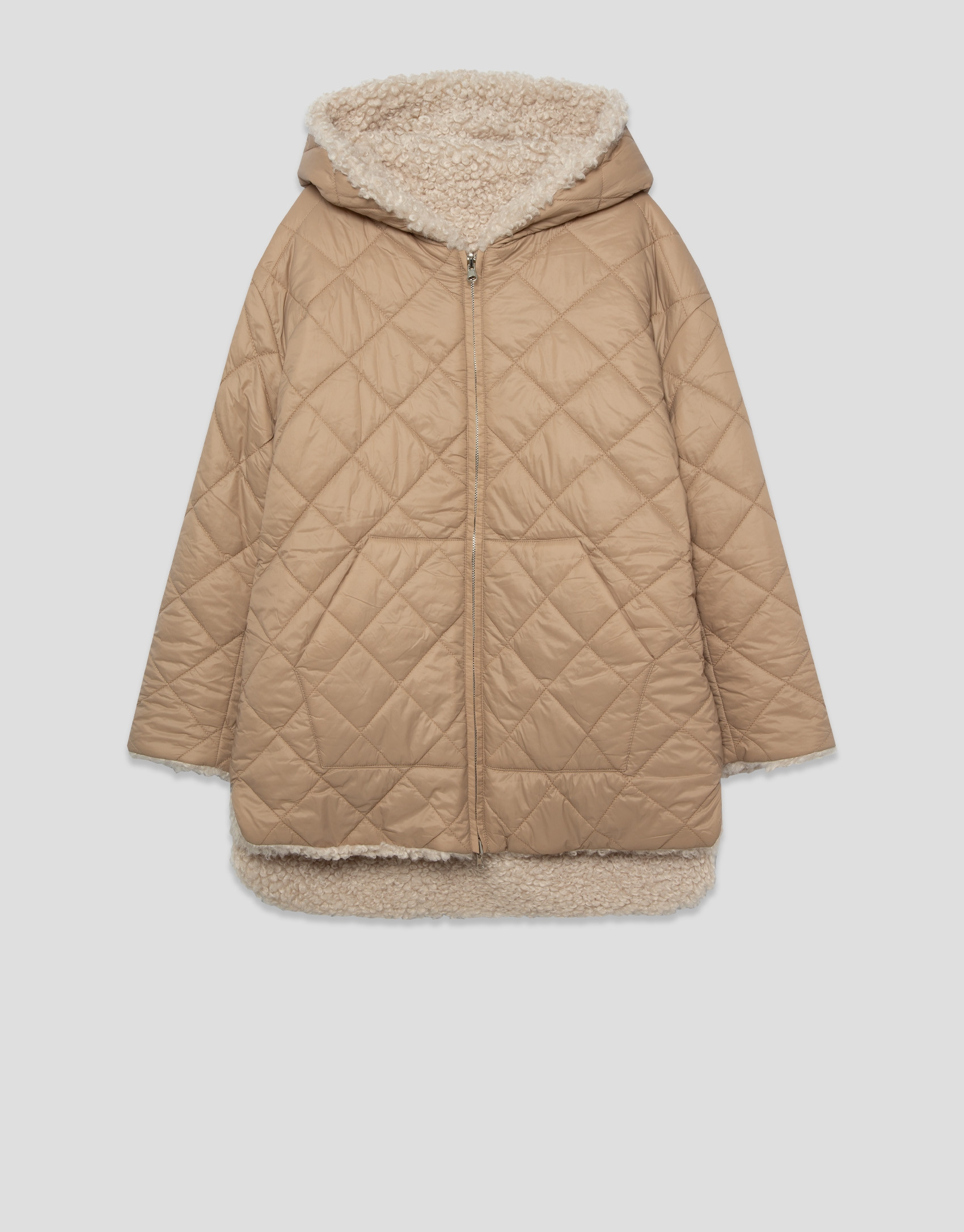 Chaquetón acolchado reversible cámel - Mujer | Roberto Verino