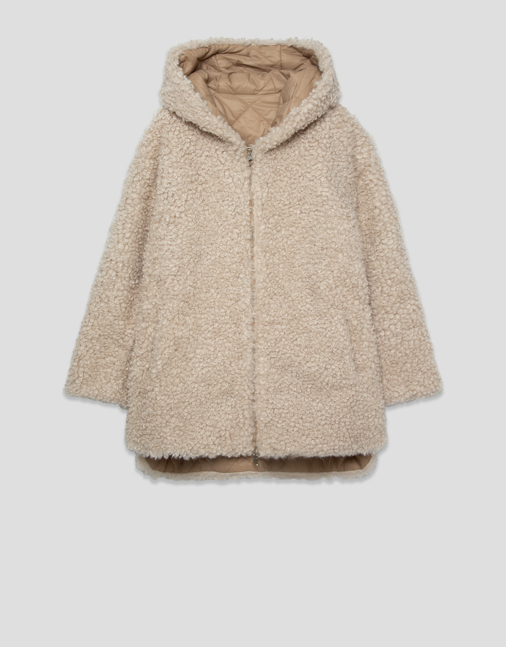 Chaquetón acolchado reversible cámel - Mujer | Roberto Verino
