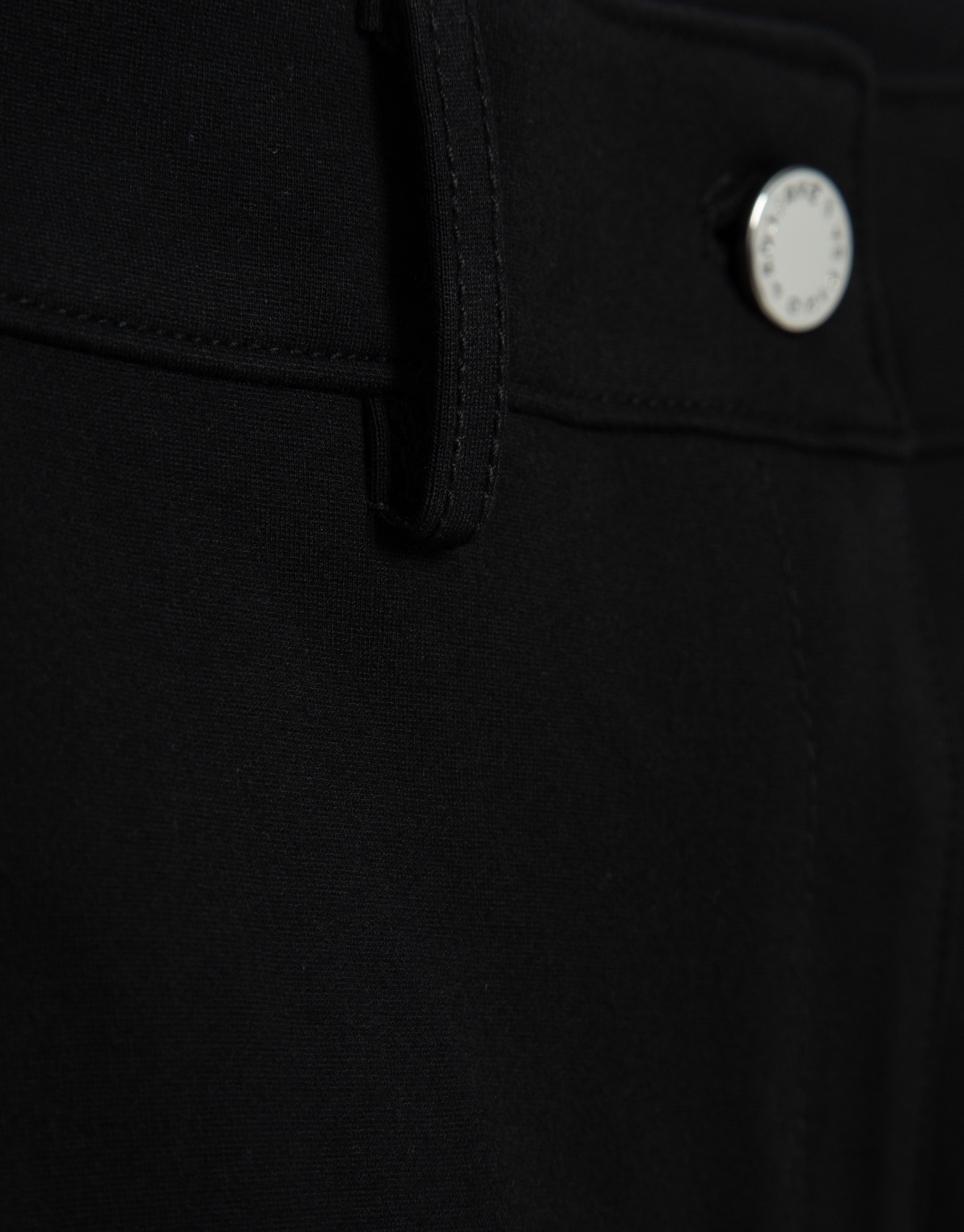 Black stretch knit pants - Woman - AW2025 | Roberto Verino