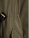 Long green hunting cotton jacket with quilted... | Roberto Verino