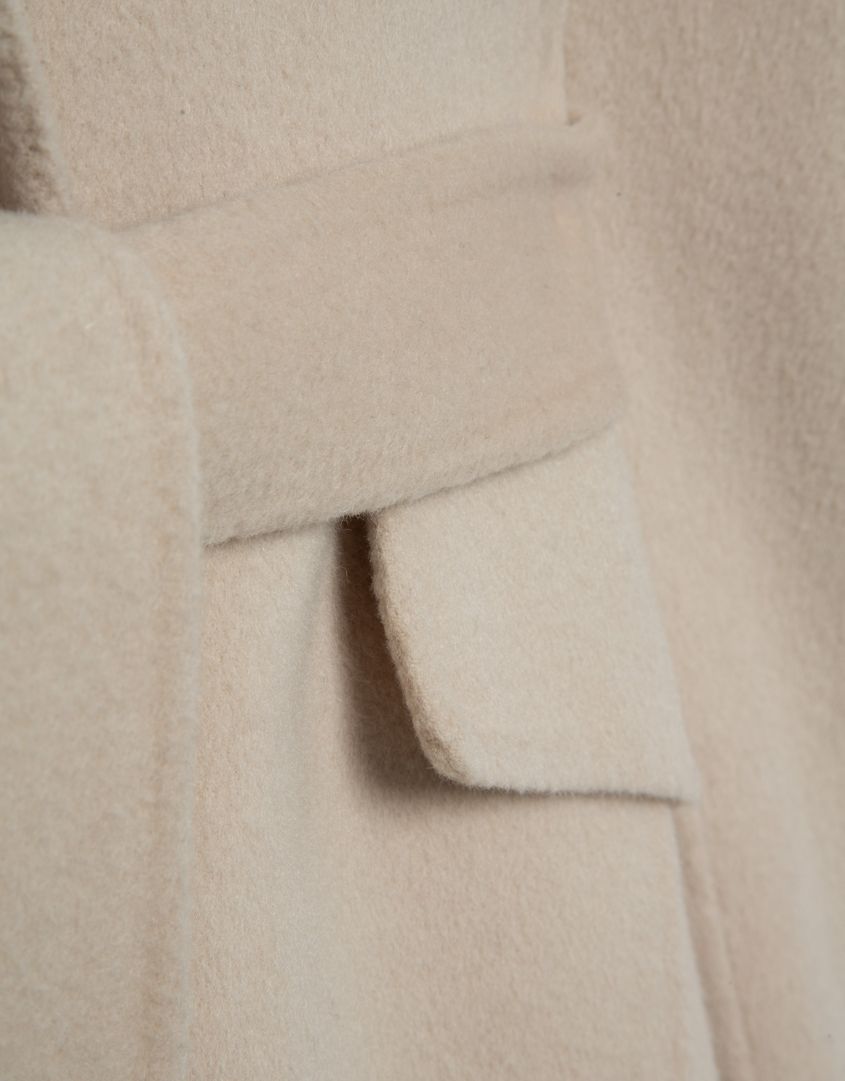 Abrigo largo oversize doble faz beige - Mujer | Roberto Verino