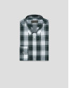 Camisa sport slim cuadros verde perfiles ... | Roberto Verino