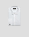 Slim-fit white dress shirt with twin cuffs | Roberto Verino