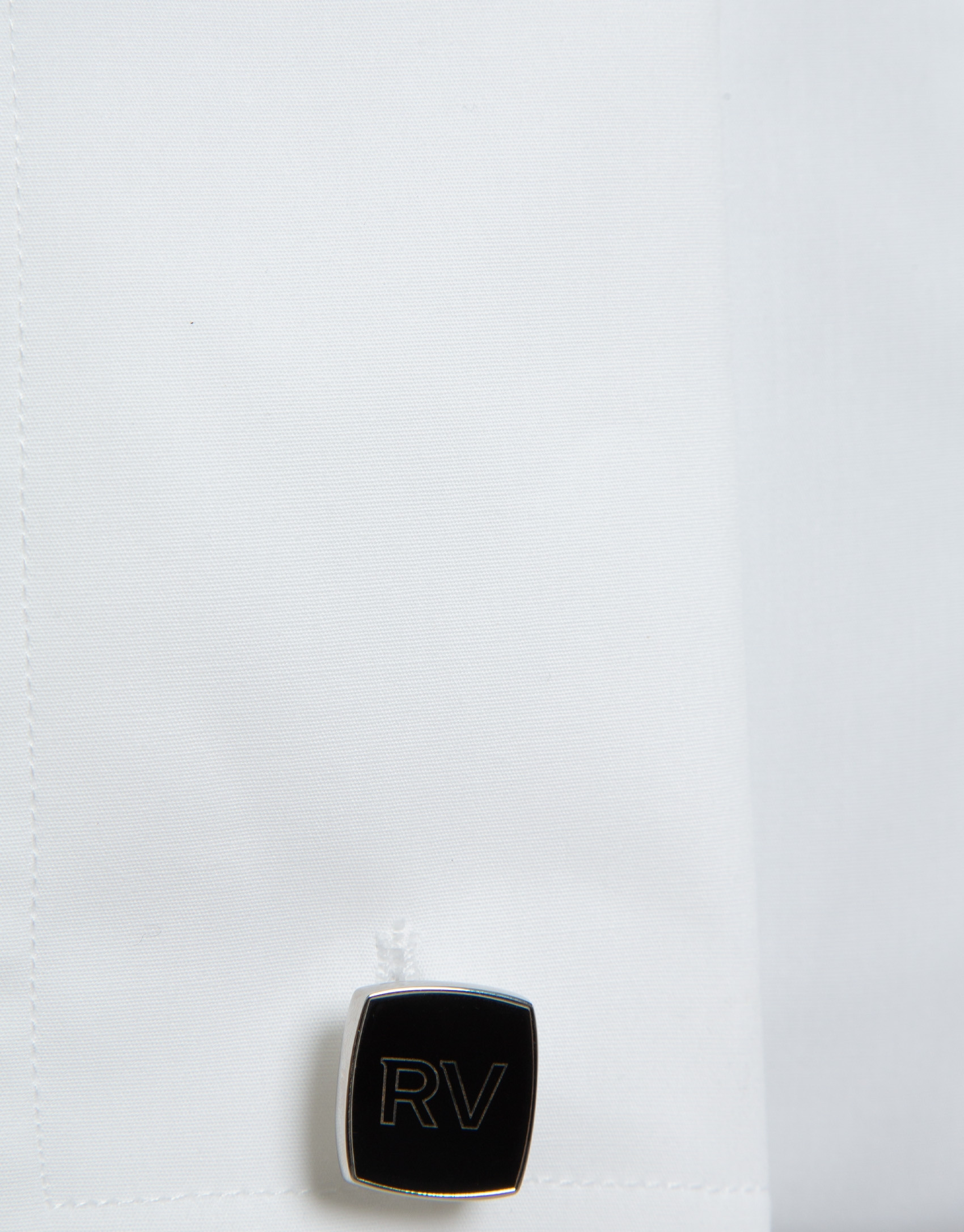 Slim-fit white dress shirt with twin cuffs | Roberto Verino