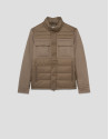 Jacket combined with technical fabric and ... | Roberto Verino