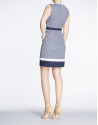 Geometric sailor print straight dress 