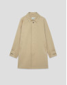 Beige raglan sleeve trench coat - Man - SS2026 | Roberto Verino