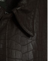 Brown crocodile print jacket - Man - SS2026 | Roberto Verino