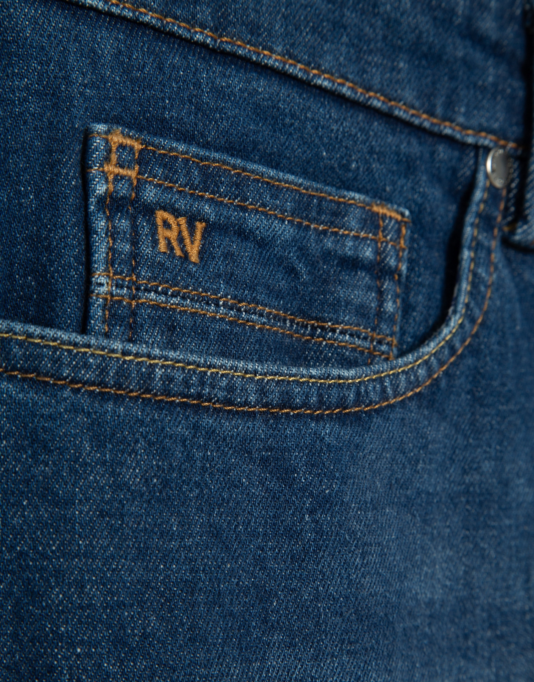 Men's regular medium blue denim pants. - Man | Roberto Verino