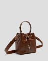 Bolso de mano Valentina Bucket piel grabado ... | Roberto Verino