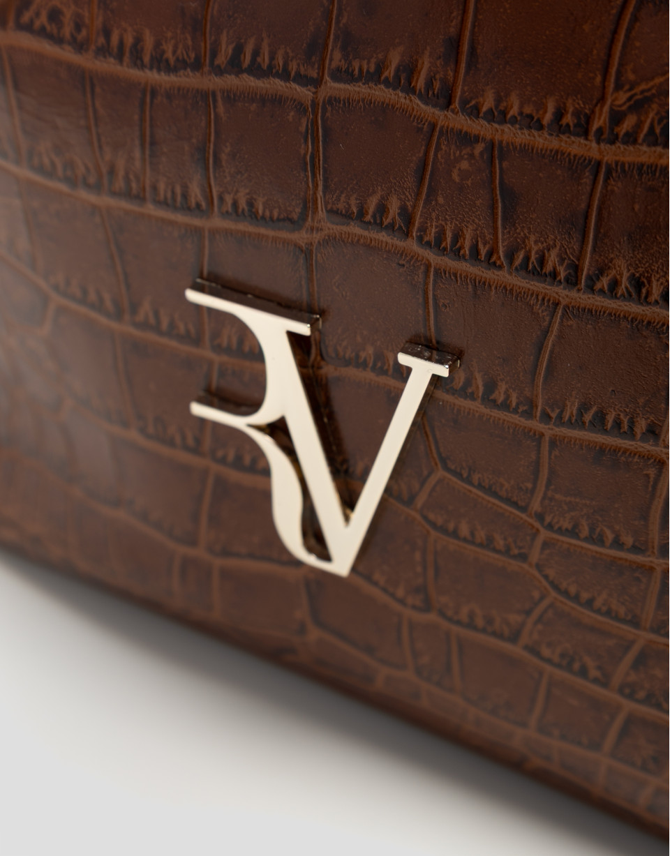 Bolso de mano Valentina Bucket piel grabado ... | Roberto Verino