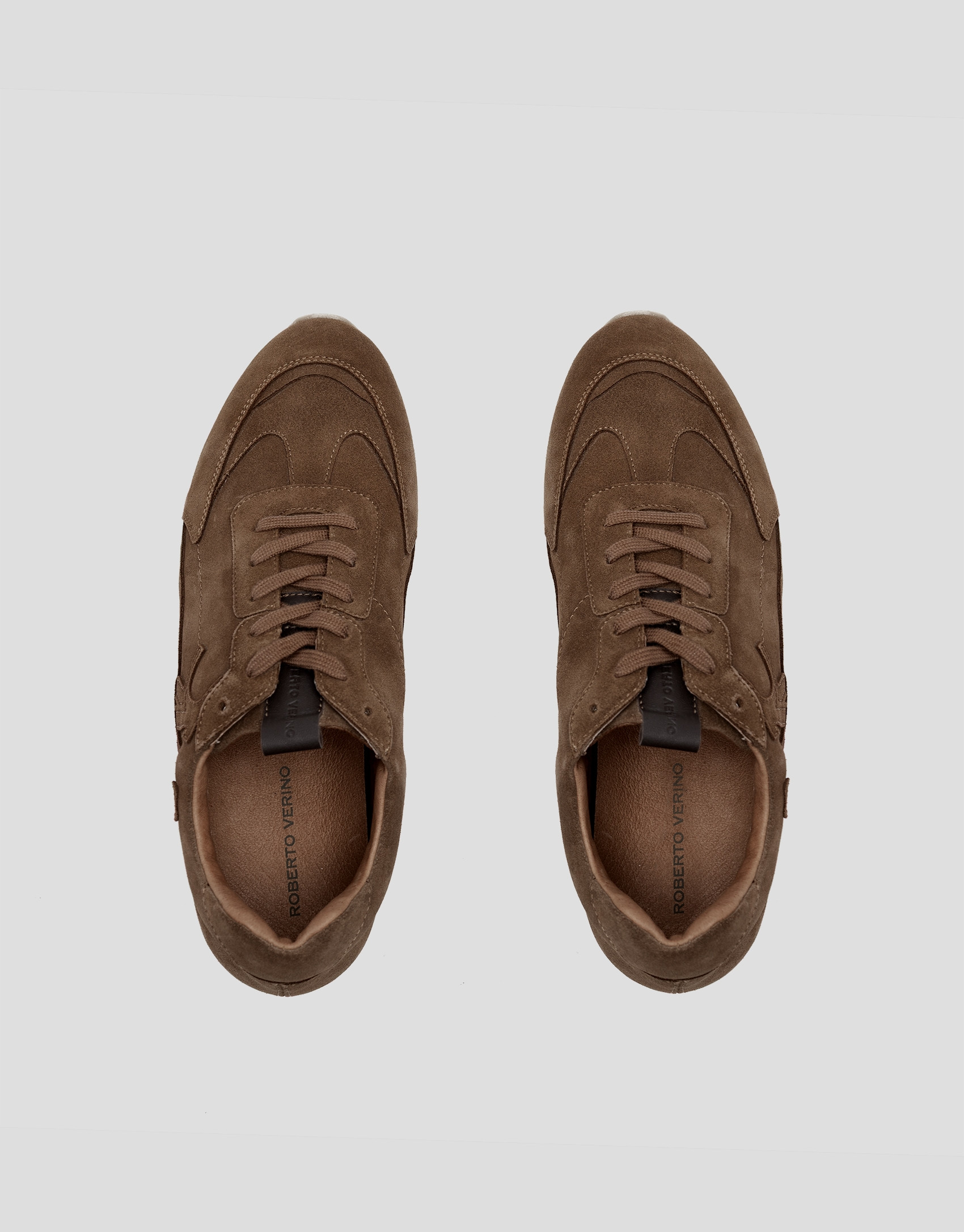 Brown suede trainers - Gifts - AW2025 | Roberto Verino