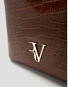 Bolso de hombro Valentina Hobo piel coco marrón | Roberto Verino