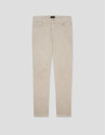 Beige dyed twill five-pocket trousers - Man | Roberto Verino
