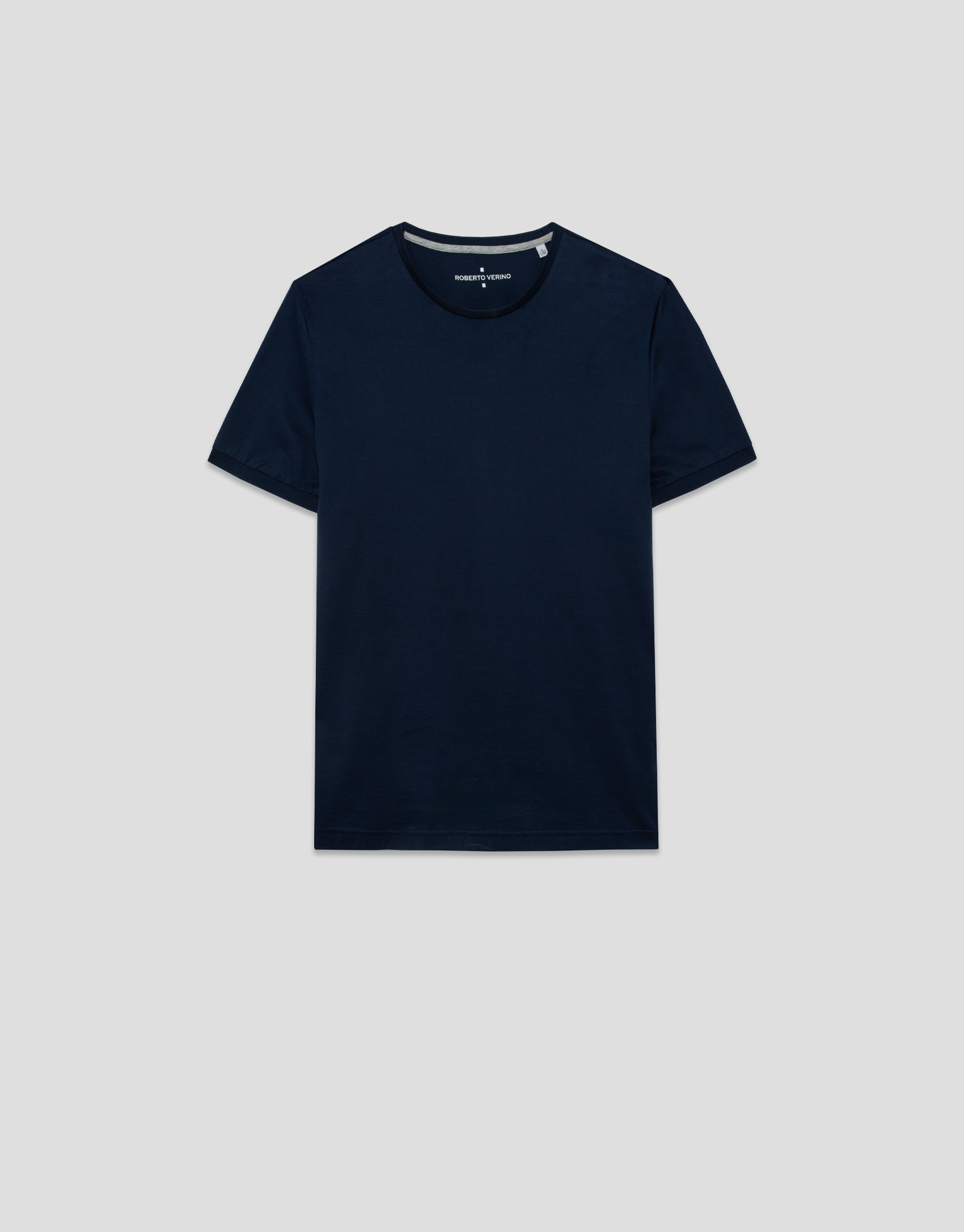 Camiseta mercerizada marino - Hombre - PV2026 | Roberto Verino