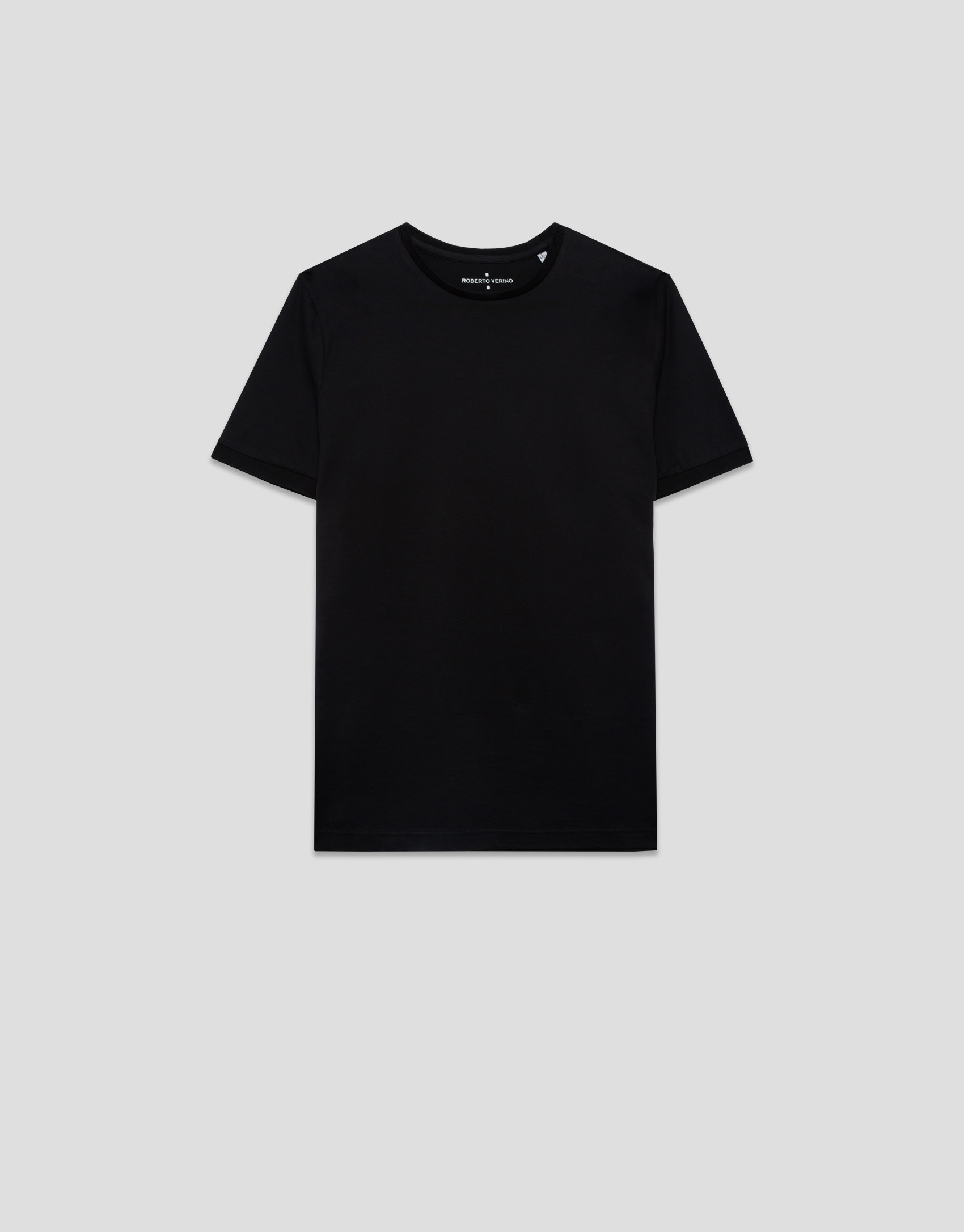 Camiseta mercerizada negro - Regalos - OI2025 | Roberto Verino