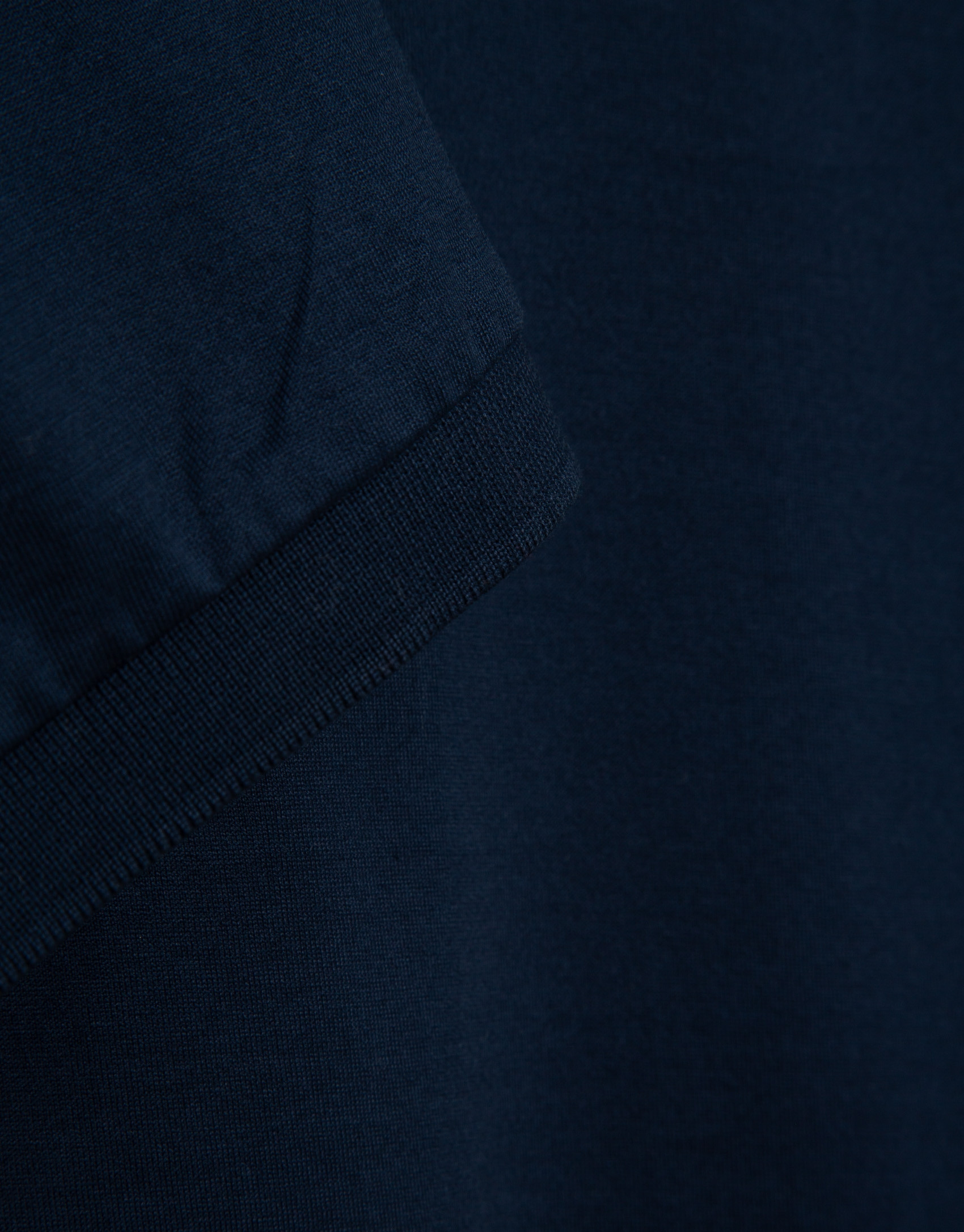 Navy blue mercerised T-shirt - Man - SS2026 | Roberto Verino