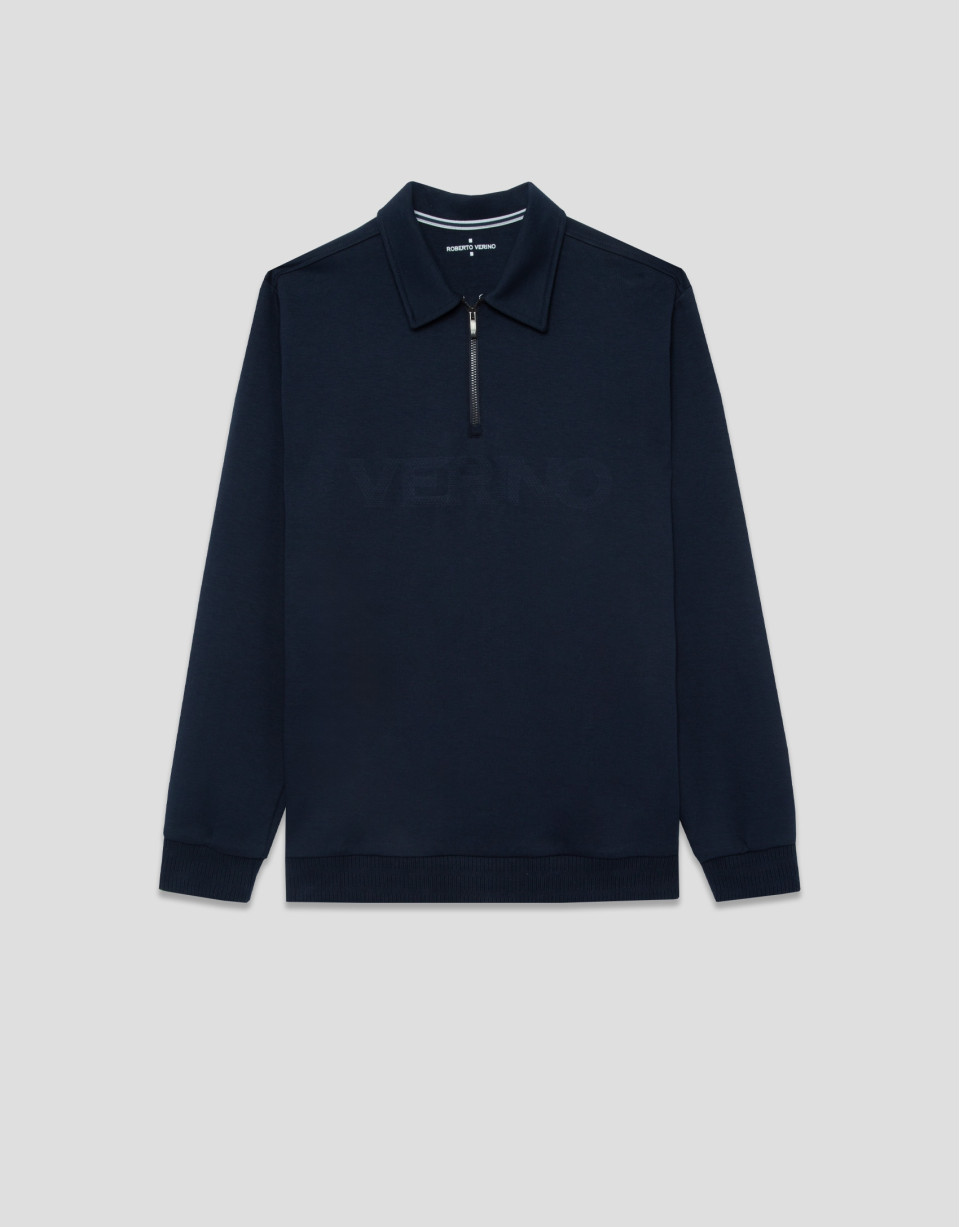 Sudadera marino logo pecho - Hombre - OI2025 | Roberto Verino