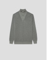 Jersey cuello envolvente color gris - Hombre | Roberto Verino