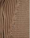 Camel-colored wrap-neck sweater - Man - AW2025 | Roberto Verino